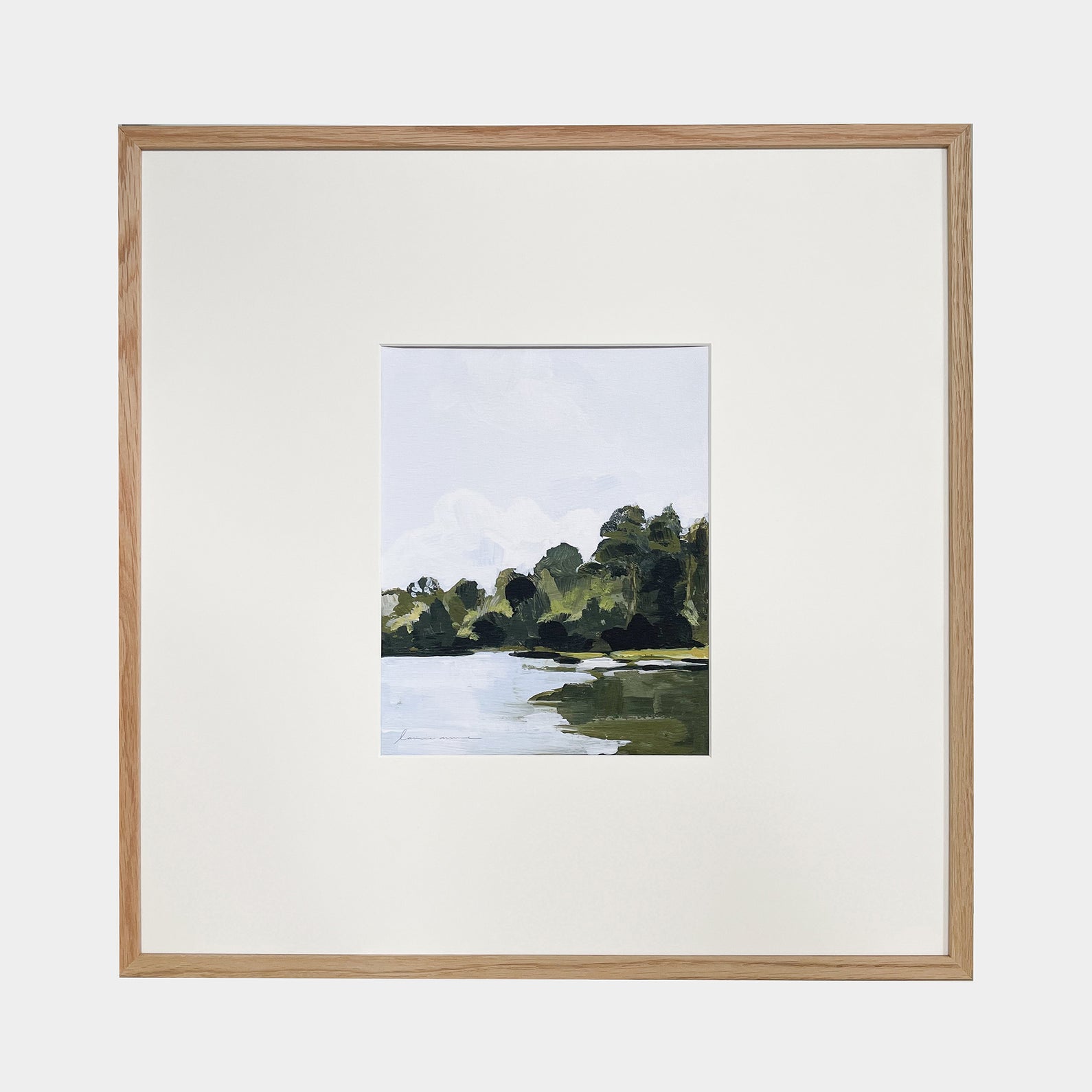 THE LAKE PRINT ON CANVAS