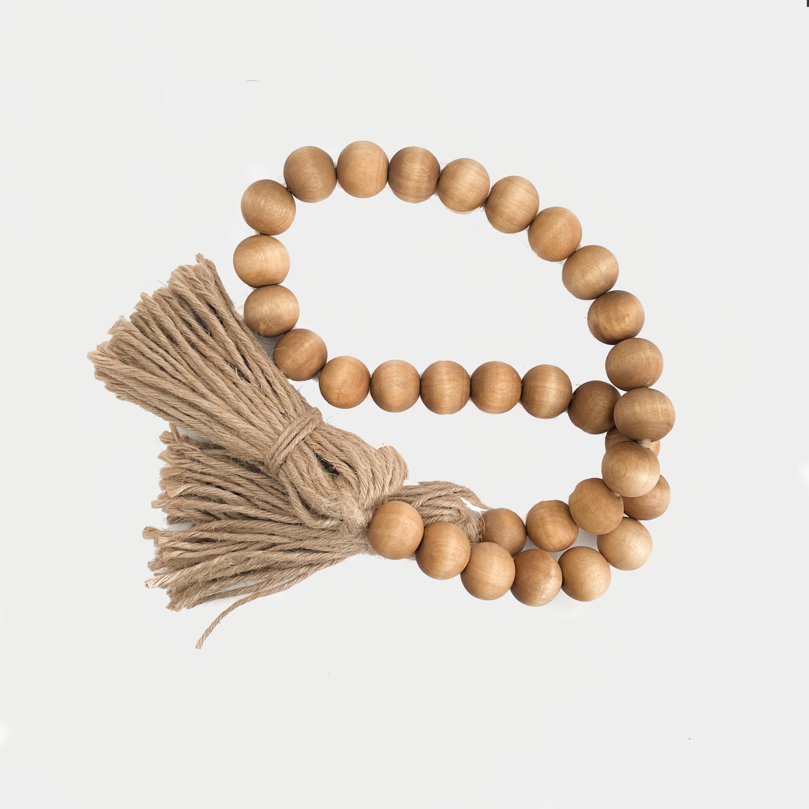  Innovative Offer 170 Pcs Wooden Beads with Jute Twine
